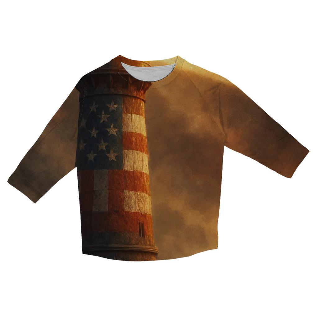 Beacon Of Duty printed three quarter sleeve shirts