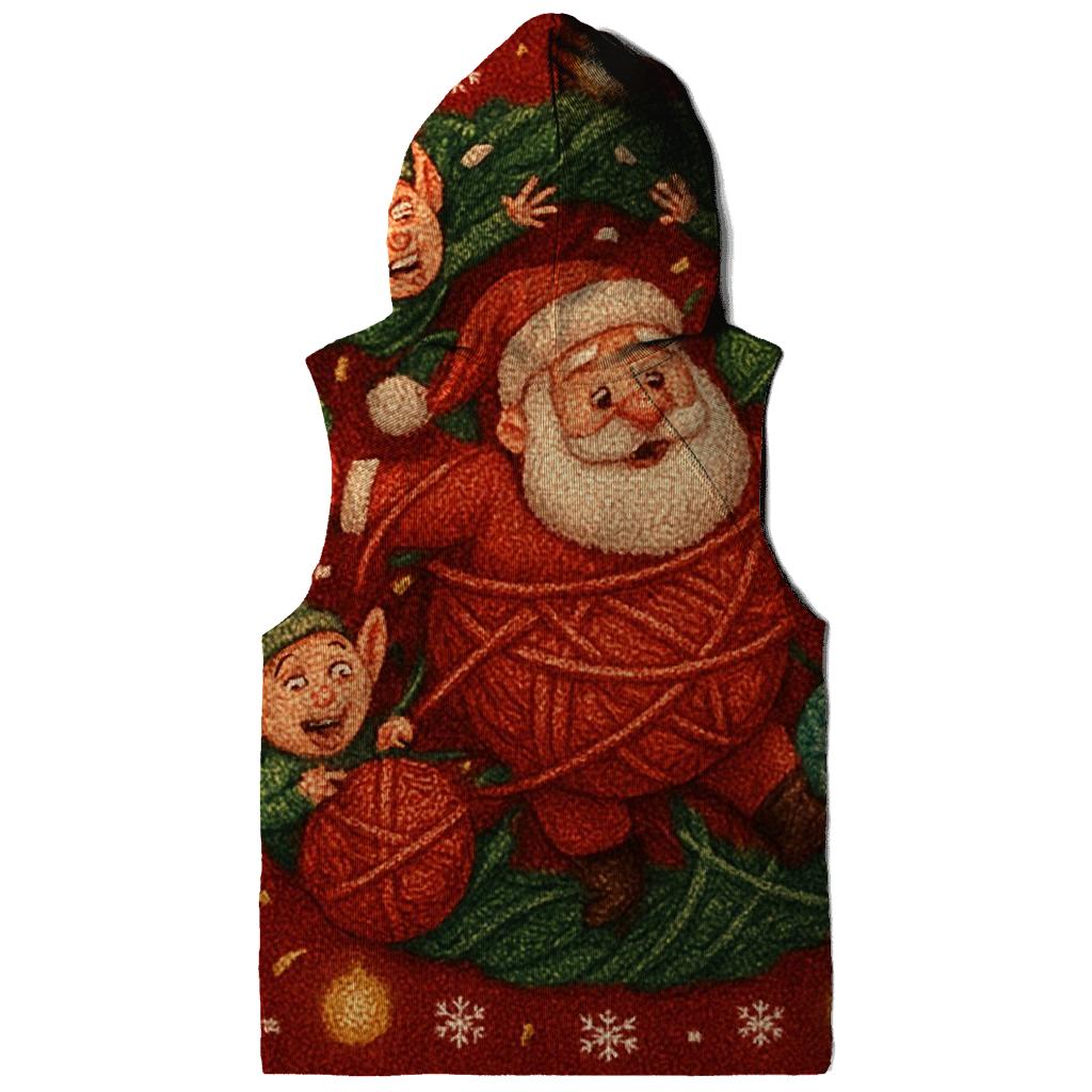 North Pole Knitted Chaos printed hoodies