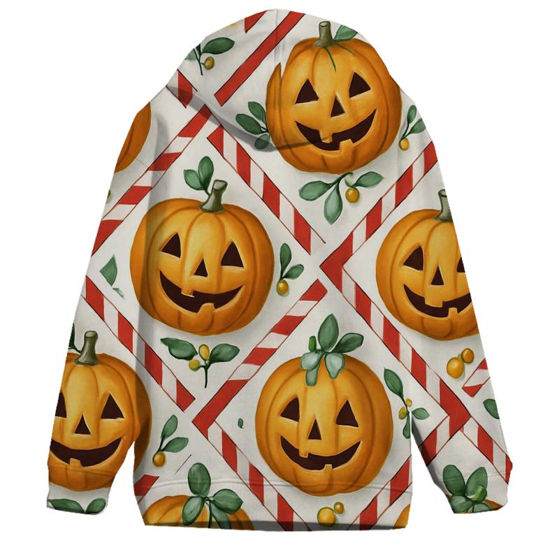 Candy Cane Pumpkin Lattice On Snow White hoodie trends