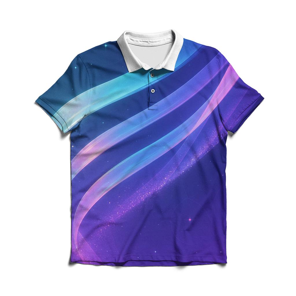 Comet Silk Cascade branded logo polo shirts