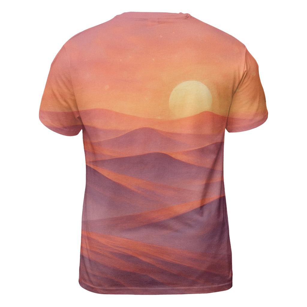 Coral Dune Horizon unique graphic print tees