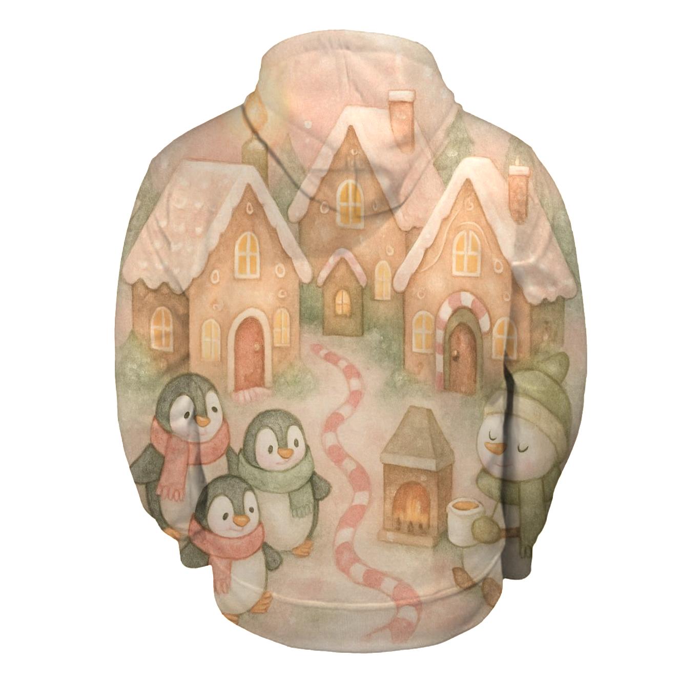 Gingerbread Cottage Sleepover graphic hoodies
