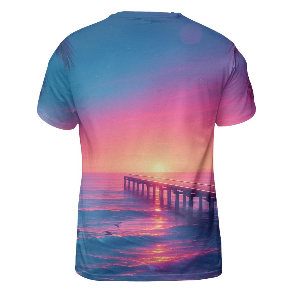 Neon Pier Reverie unique graphic print tees