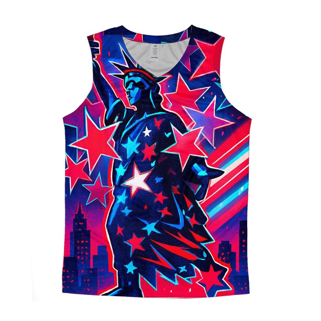 Liberty Neon Mosaic stylish racerback tanks