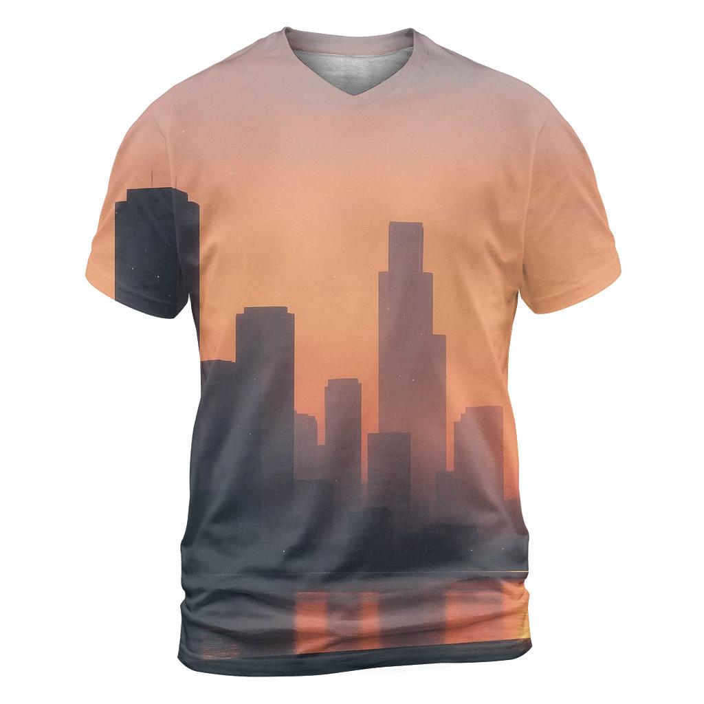 Lavender City Afterglow custom all-over print shirts