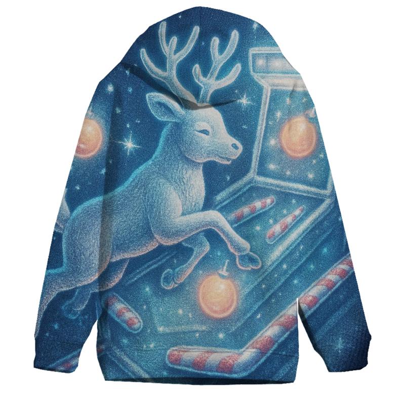 Midnight Reindeer Arcade zip-up hoodies