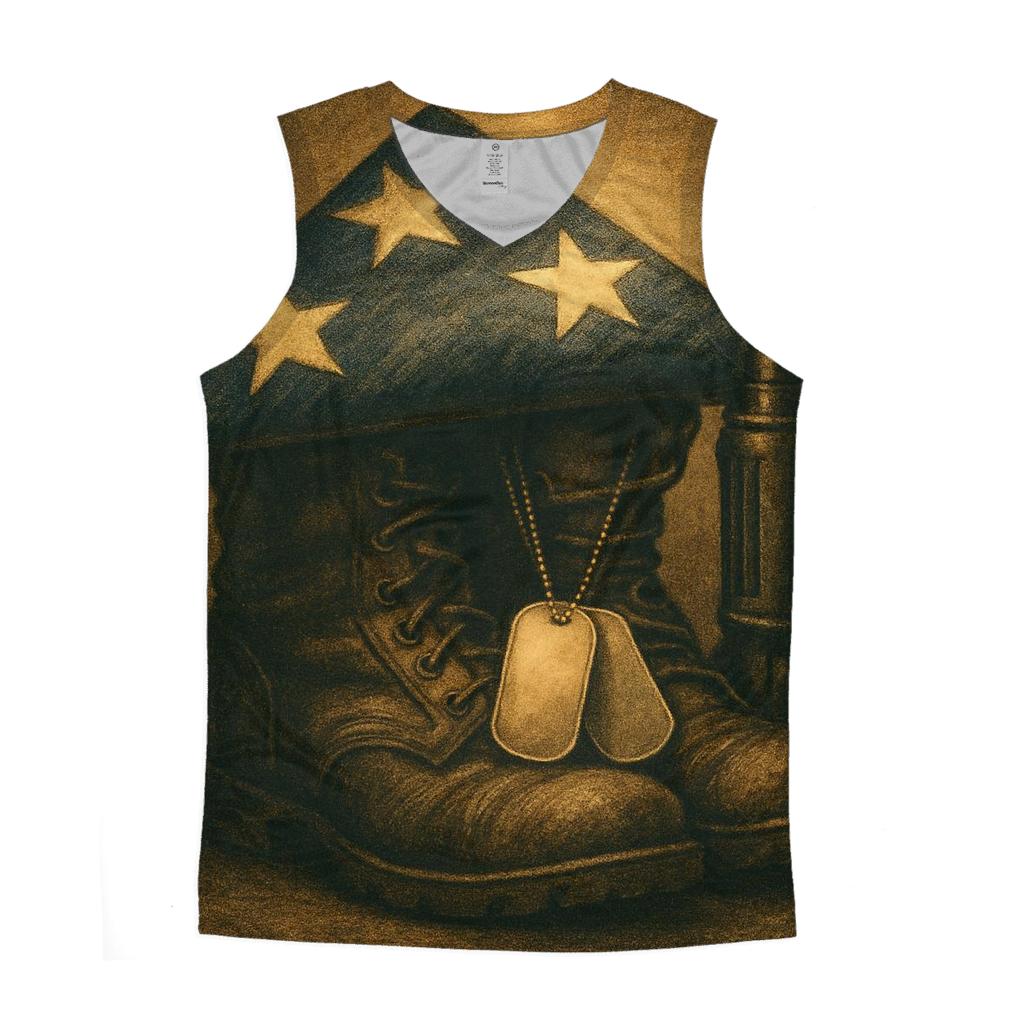Folded Honor Still Life sports performance tank tops