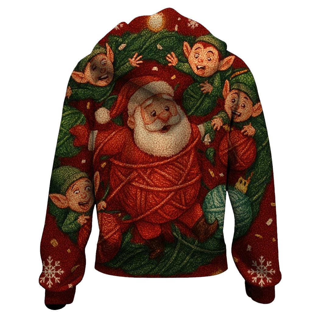 North Pole Knitted Chaos premium hoodies