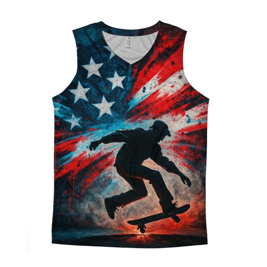 Graffiti Stripes Rebellion casual summer tank tops