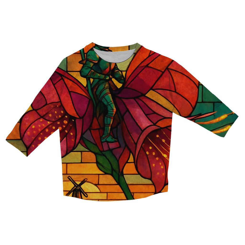 Tinted Glass Foxglove Rider personalized 3/4 sleeve tees