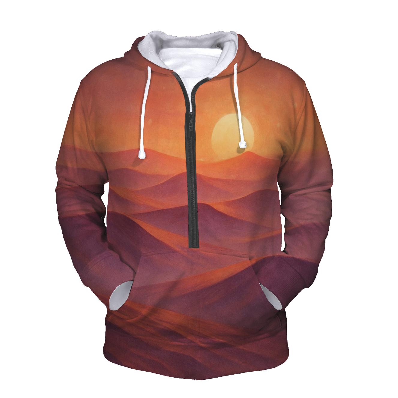 Coral Dune Horizon pullover hoodies