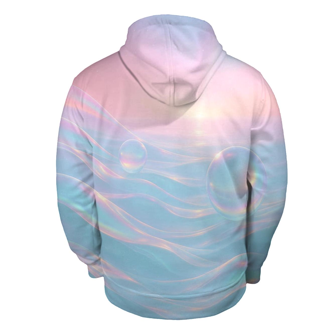 Aurora Liquid Horizon embroidered hoodies