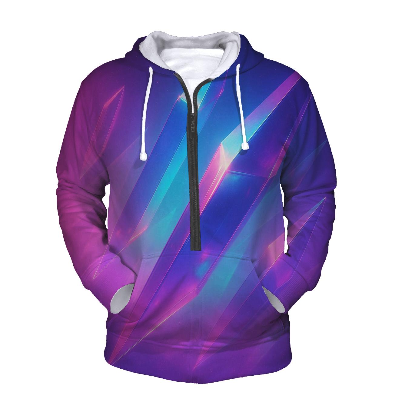 Neon Prism Drift custom hoodies
