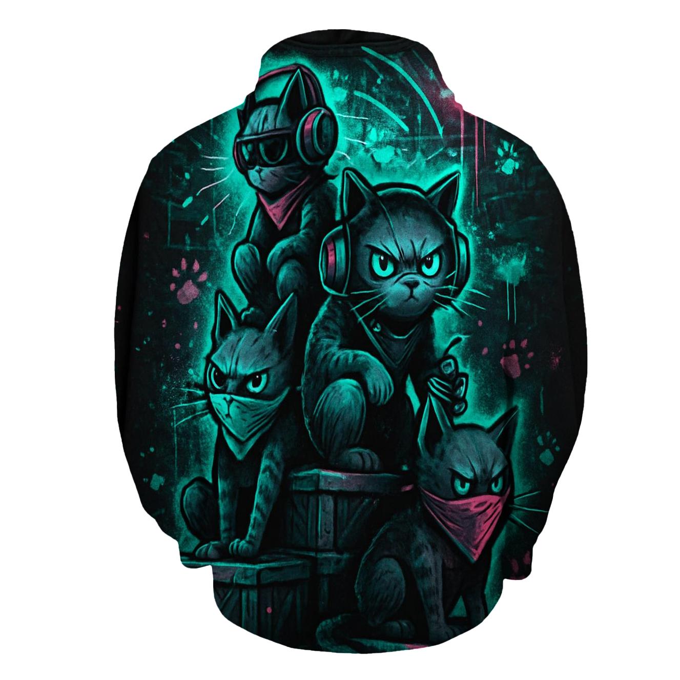 Graffiti Alley Nine Lives hoodie styles