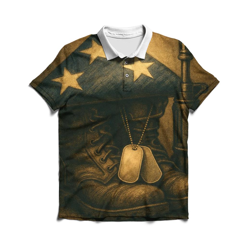 Folded Honor Still Life stylish collar polo tees