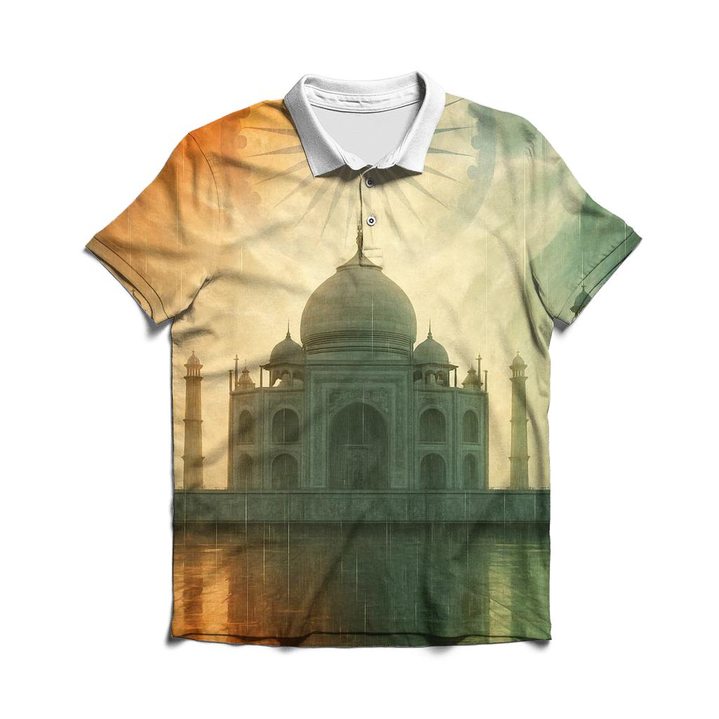 India Monsoon Flag stylish collar polo tees