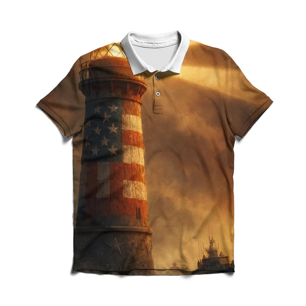 Beacon Of Duty designer slim fit polos