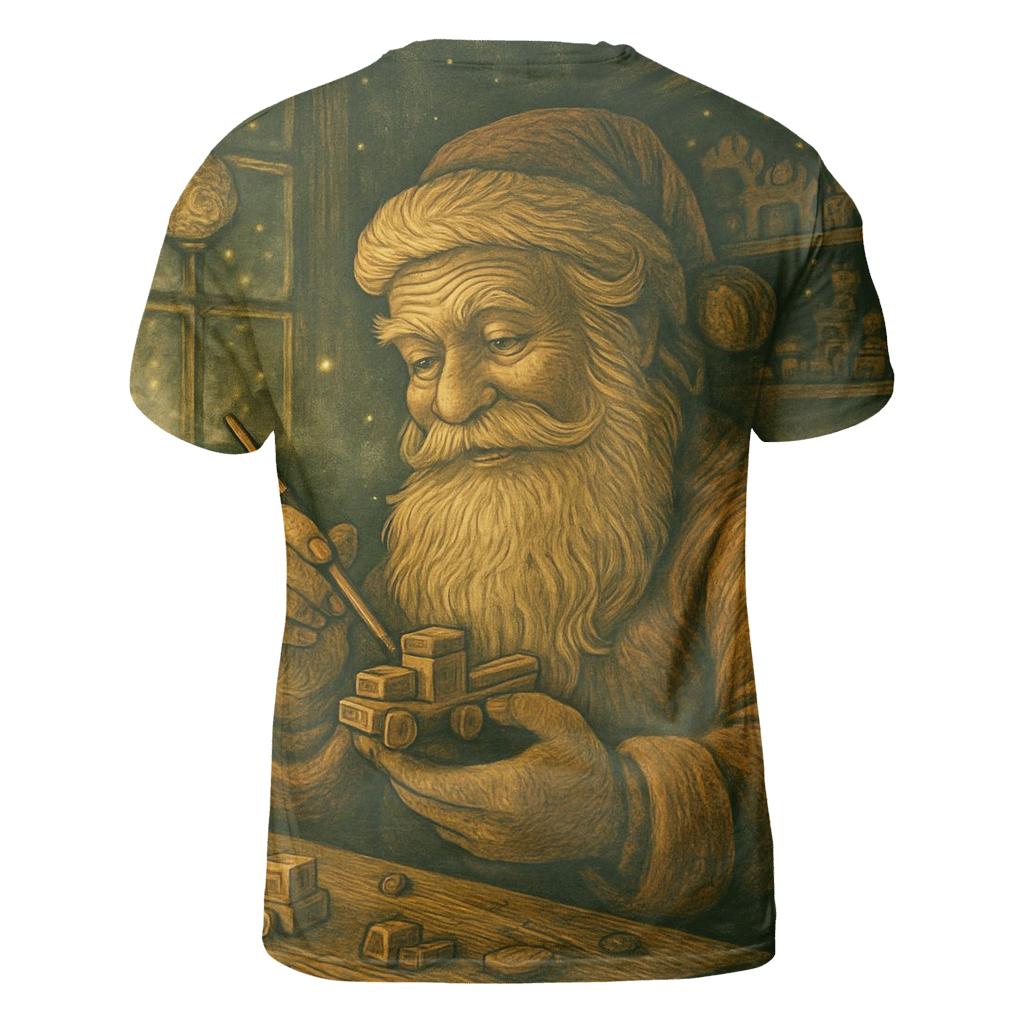 Woodland Workshop Santa personalized full print shirts