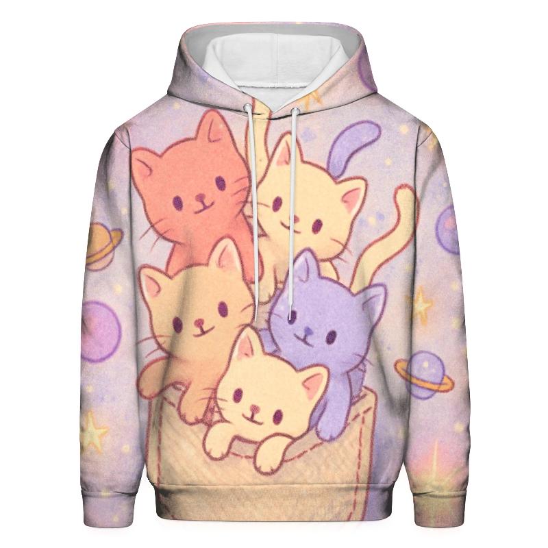 Pocketful Of Stardust Kittens lightweight hoodies