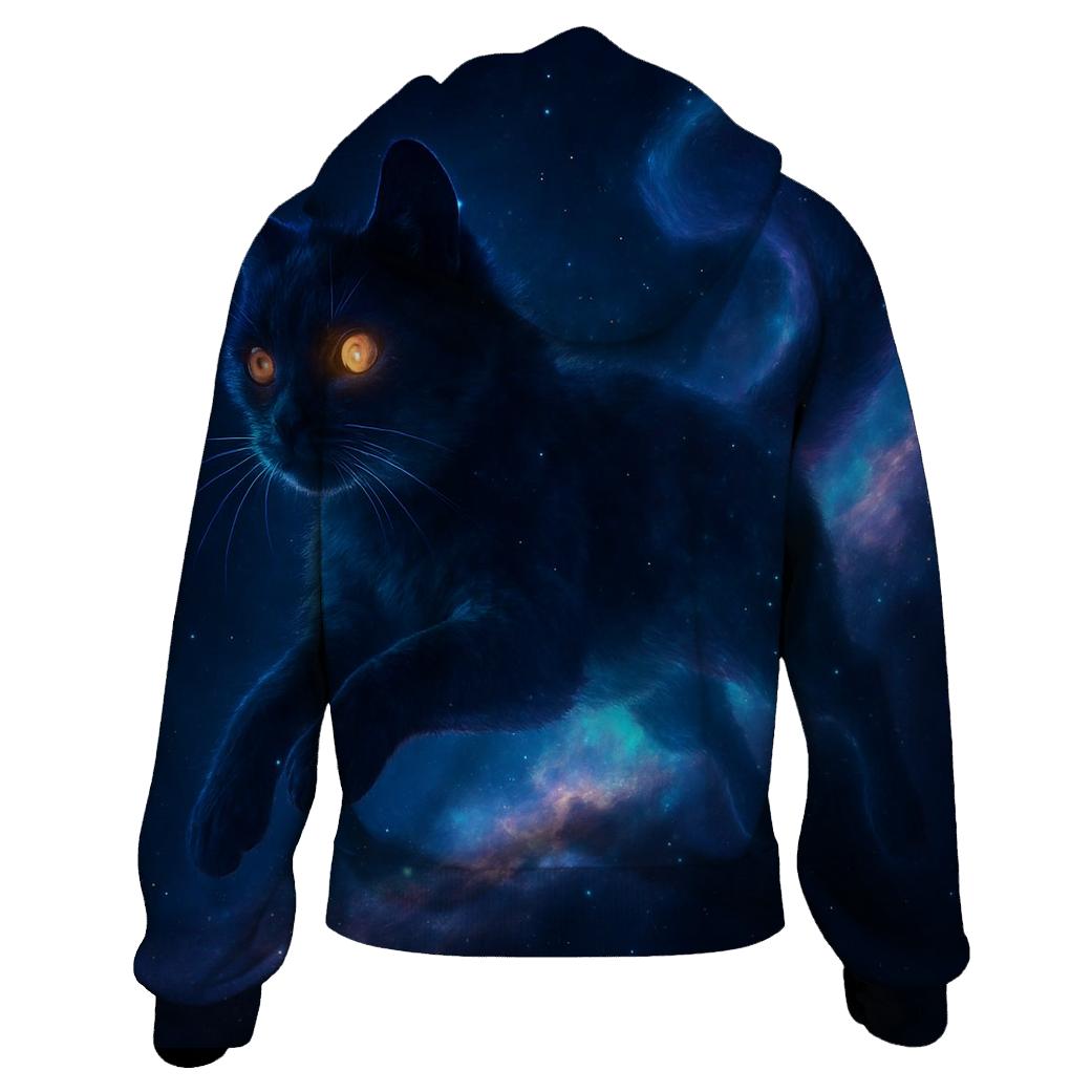 Midnight Nebula Pouncer embroidered hoodies