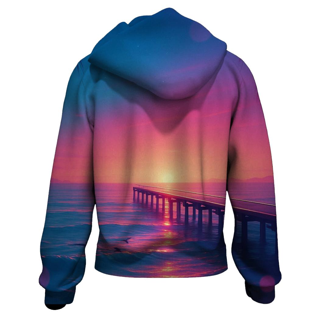 Neon Pier Reverie heavyweight hoodies