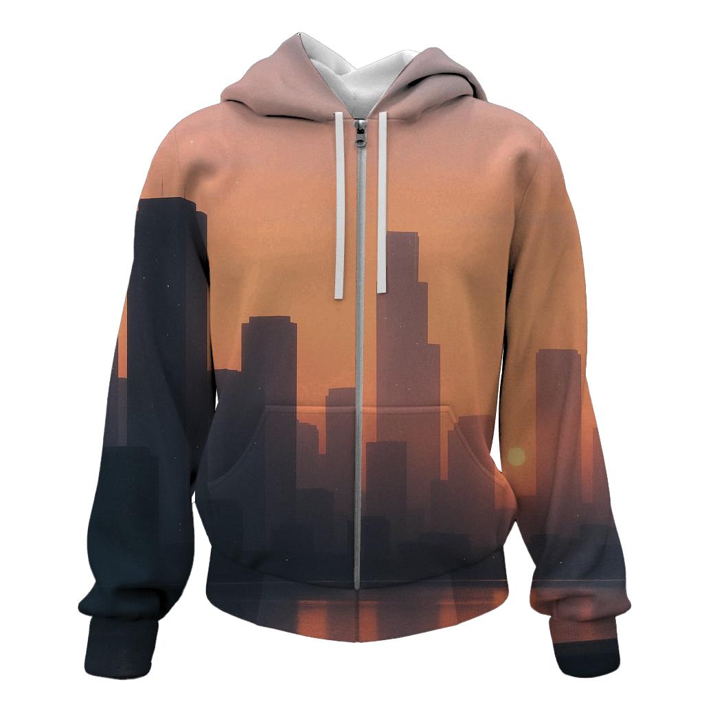 Lavender City Afterglow lightweight hoodies