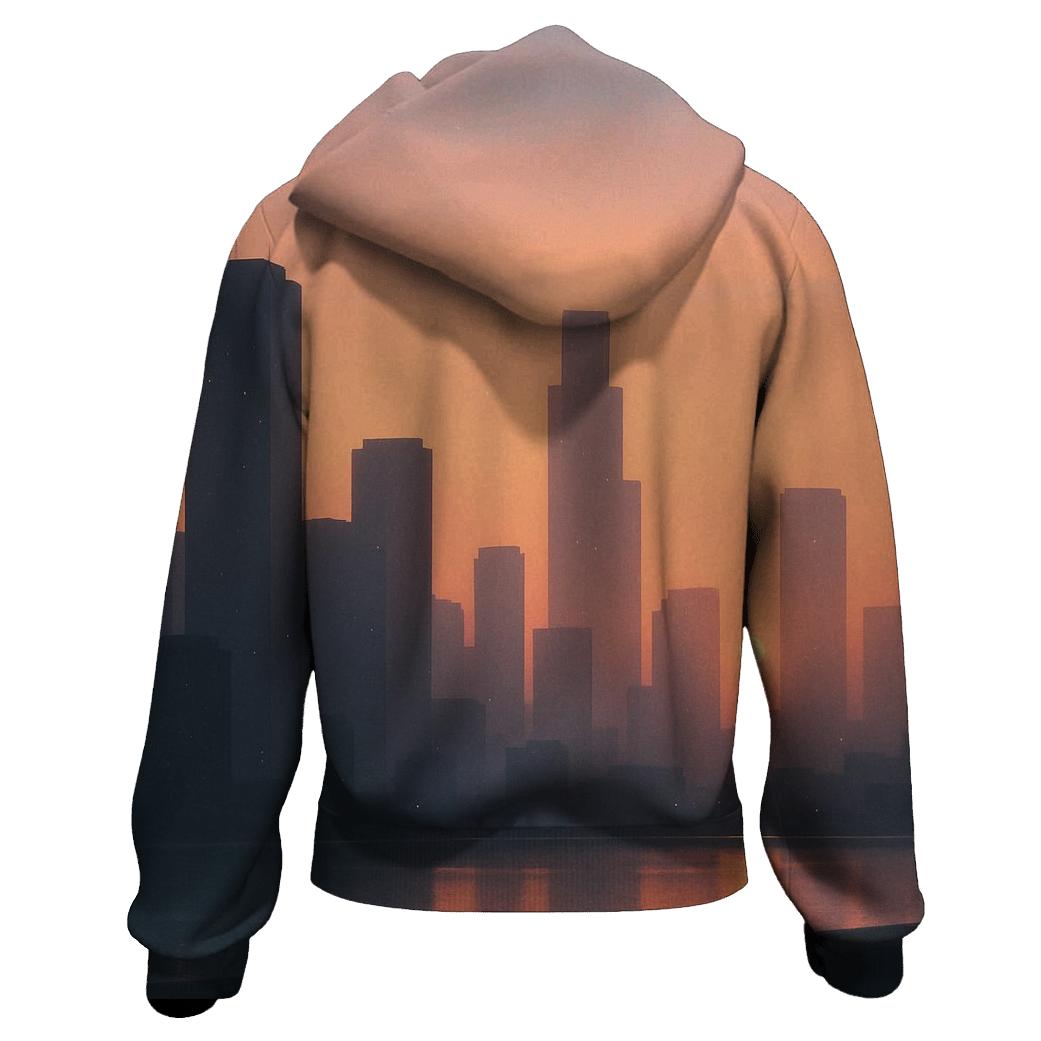 Lavender City Afterglow lightweight hoodies