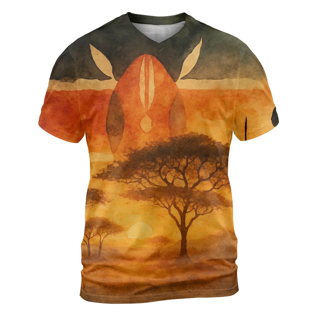 Kenya Horizon unique graphic print tees