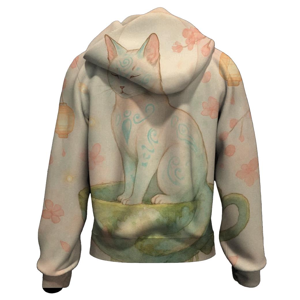 Tea Garden Mystic Guardian graphic hoodies