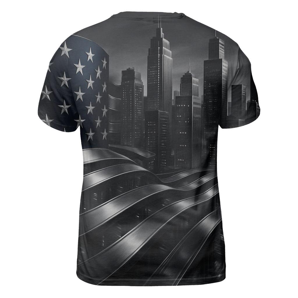 Starlit Skyline Weave statement graphic shirts