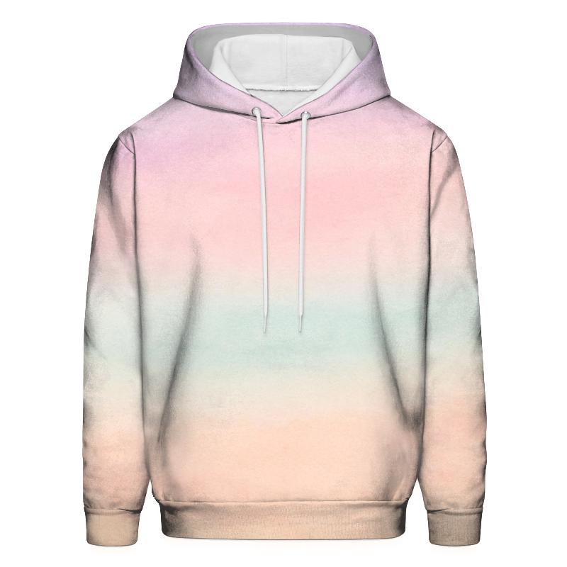 Pastel Drift printed hoodies