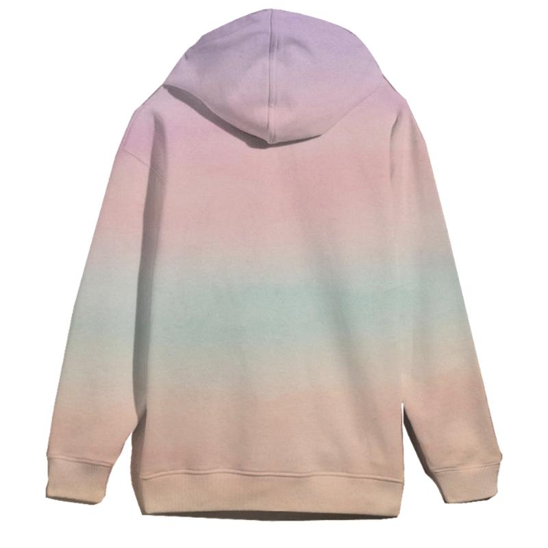 Pastel Drift printed hoodies