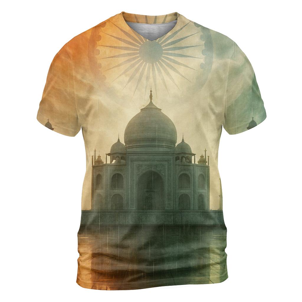 India Monsoon Flag unique graphic print tees