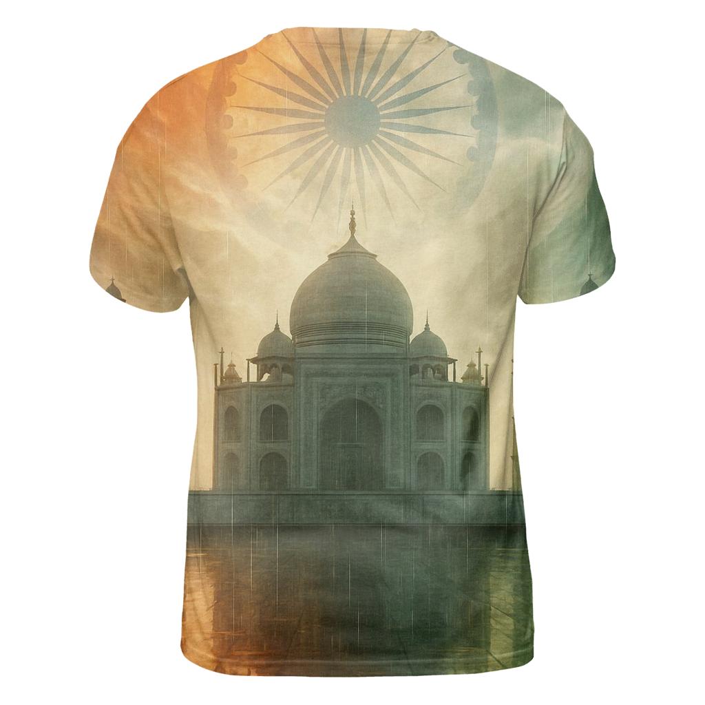 India Monsoon Flag unique graphic print tees