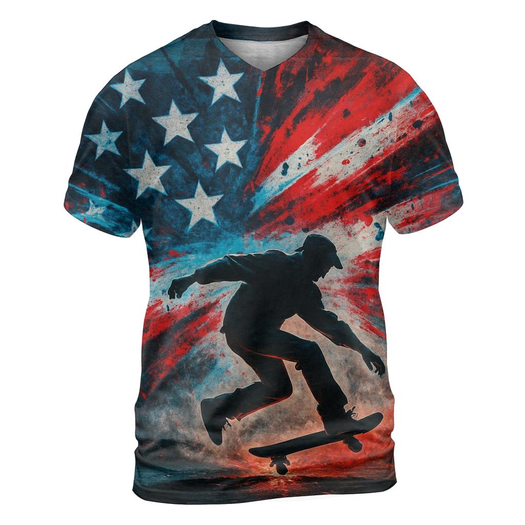 Graffiti Stripes Rebellion trendy printed shirt styles