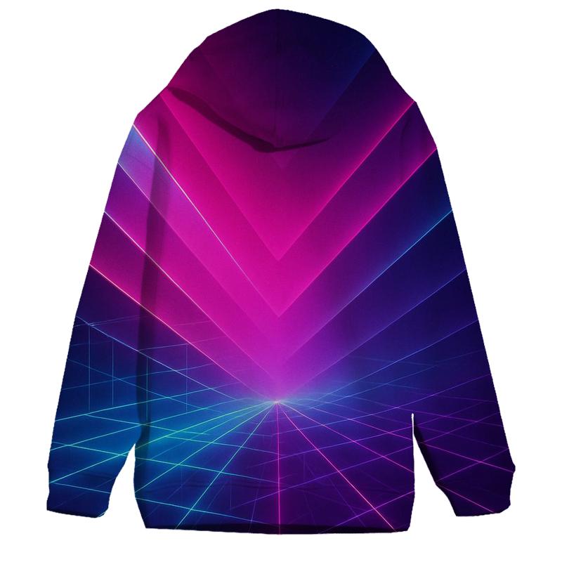 Neon Vector Horizon custom hoodies