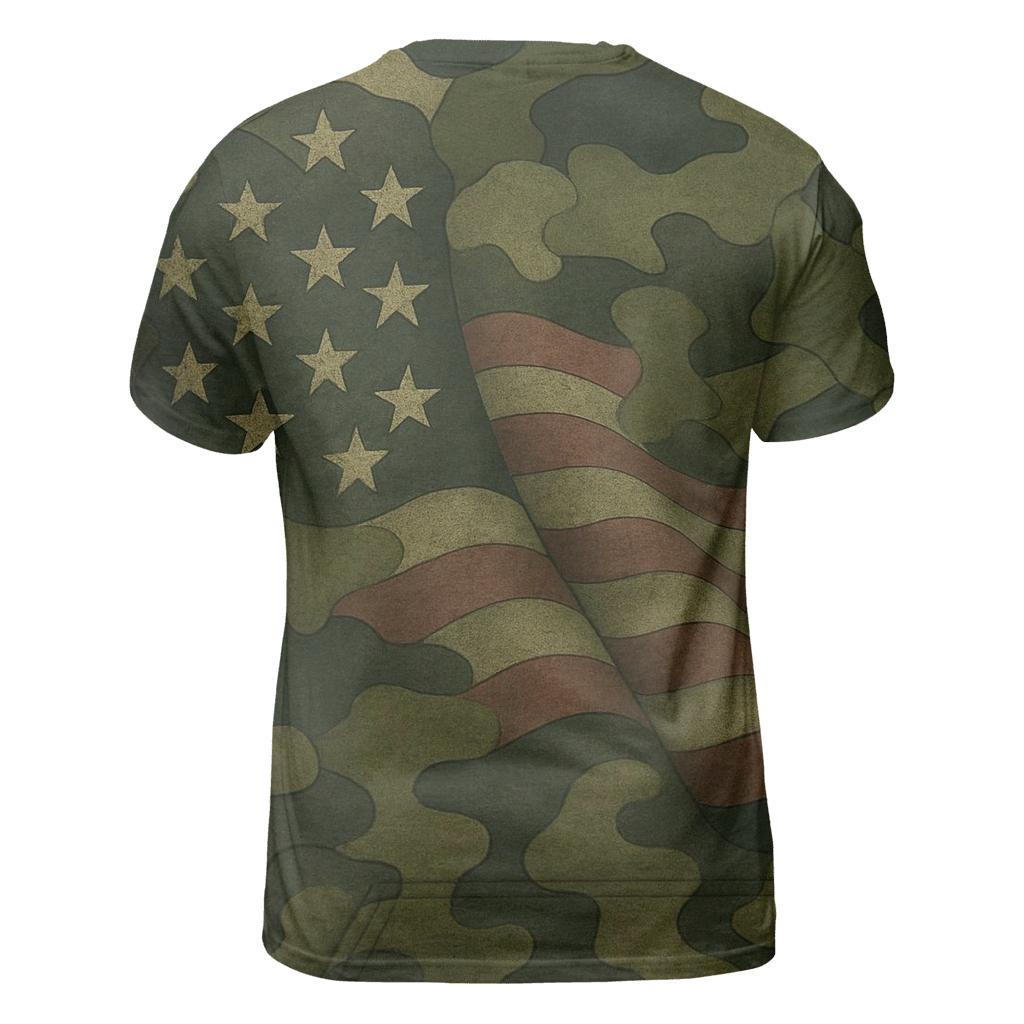Camouflage Valor Blend creative print fashion shirts