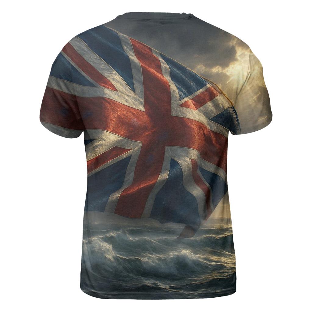 United Kingdom Tidal Standard vibrant all-over design tees