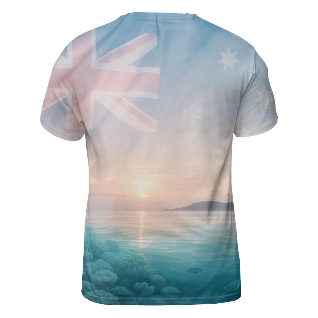 Australia Coral Banner statement graphic shirts