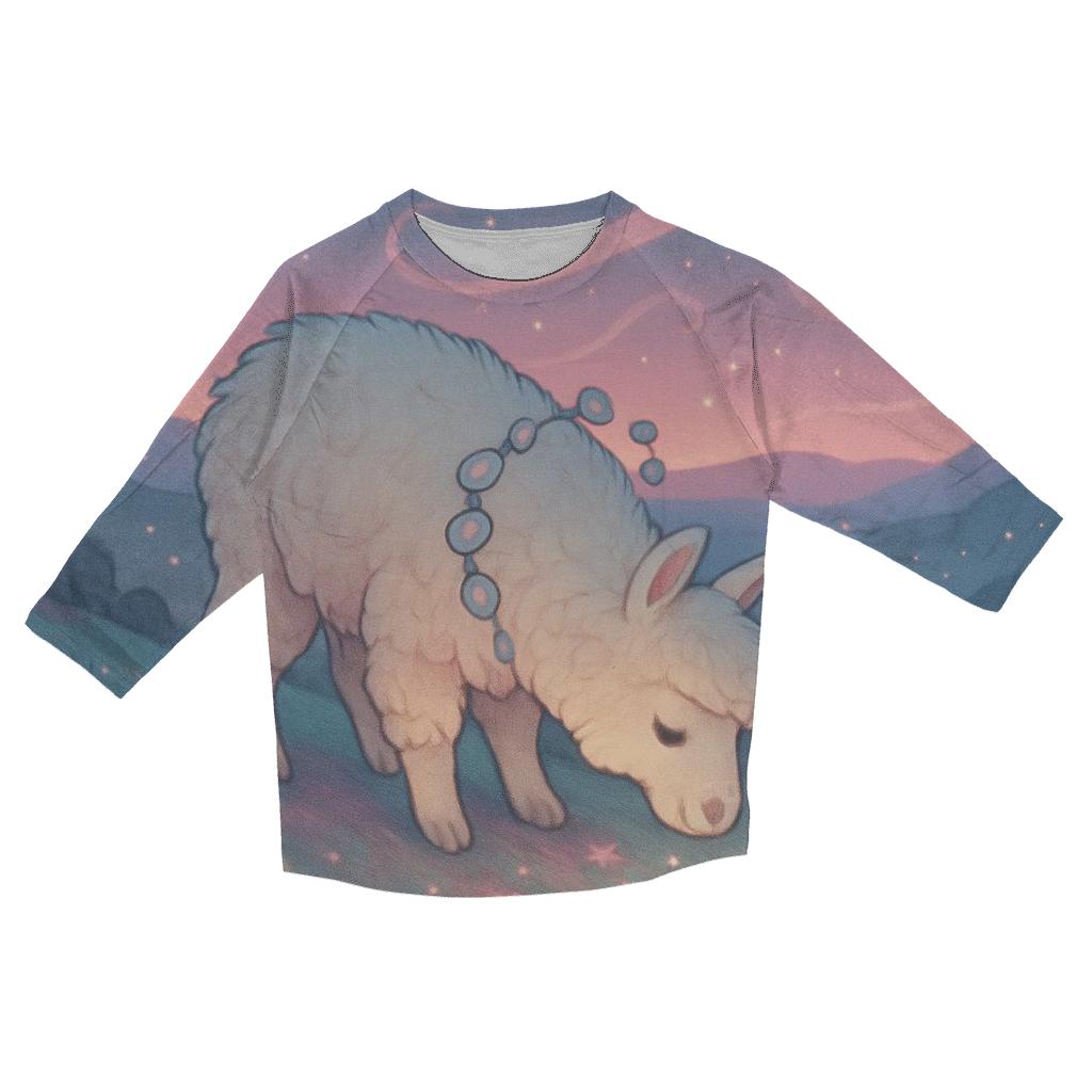 Meteor Garden Llama stylish quarter sleeve tops