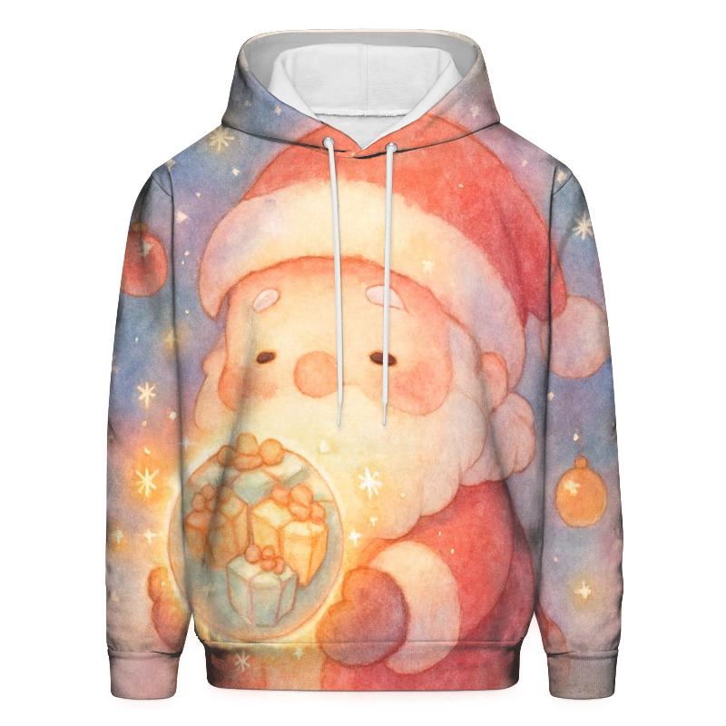 Pocket Galaxy Santa heavyweight hoodies