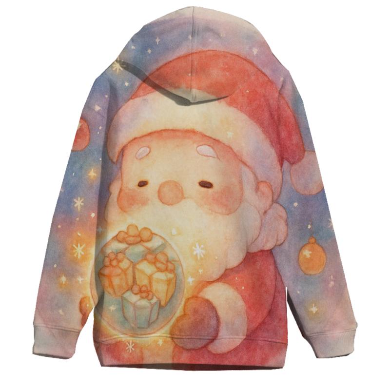 Pocket Galaxy Santa heavyweight hoodies