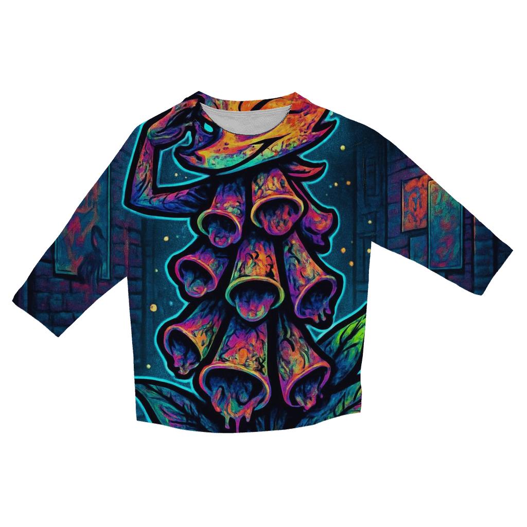 Chromatic Alley Foxglove fashion 3/4 sleeve shirts