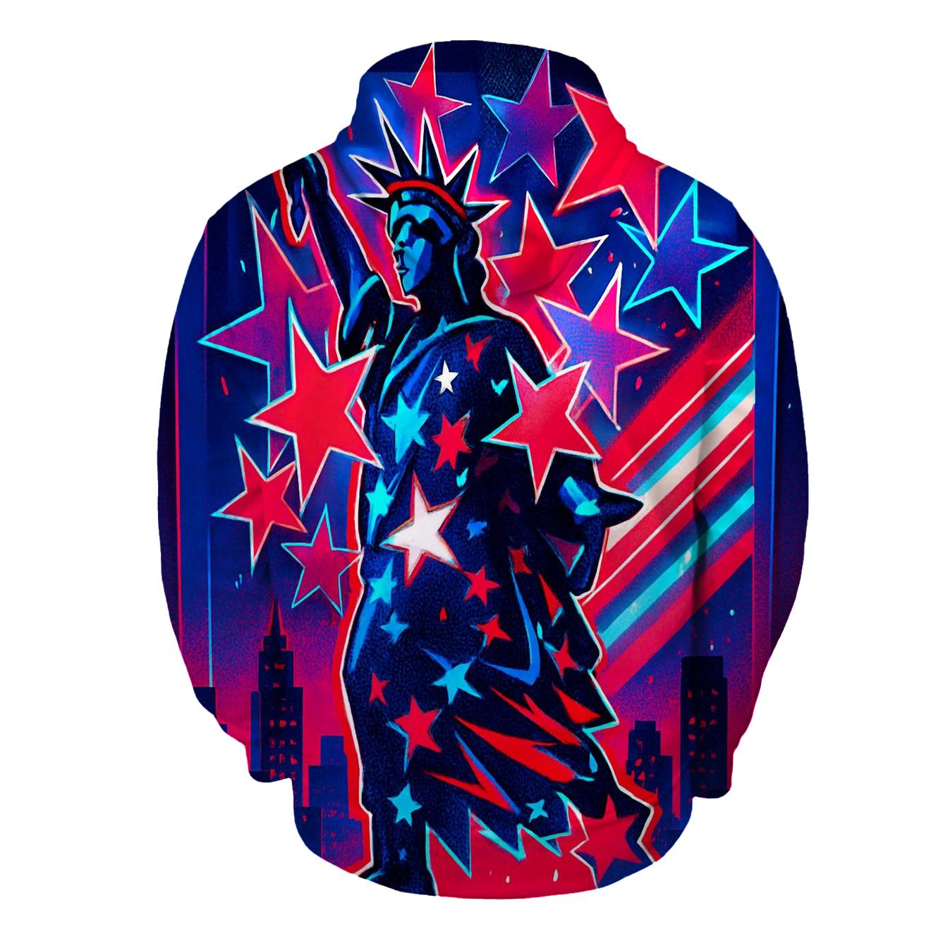 Liberty Neon Mosaic zip-up hoodies