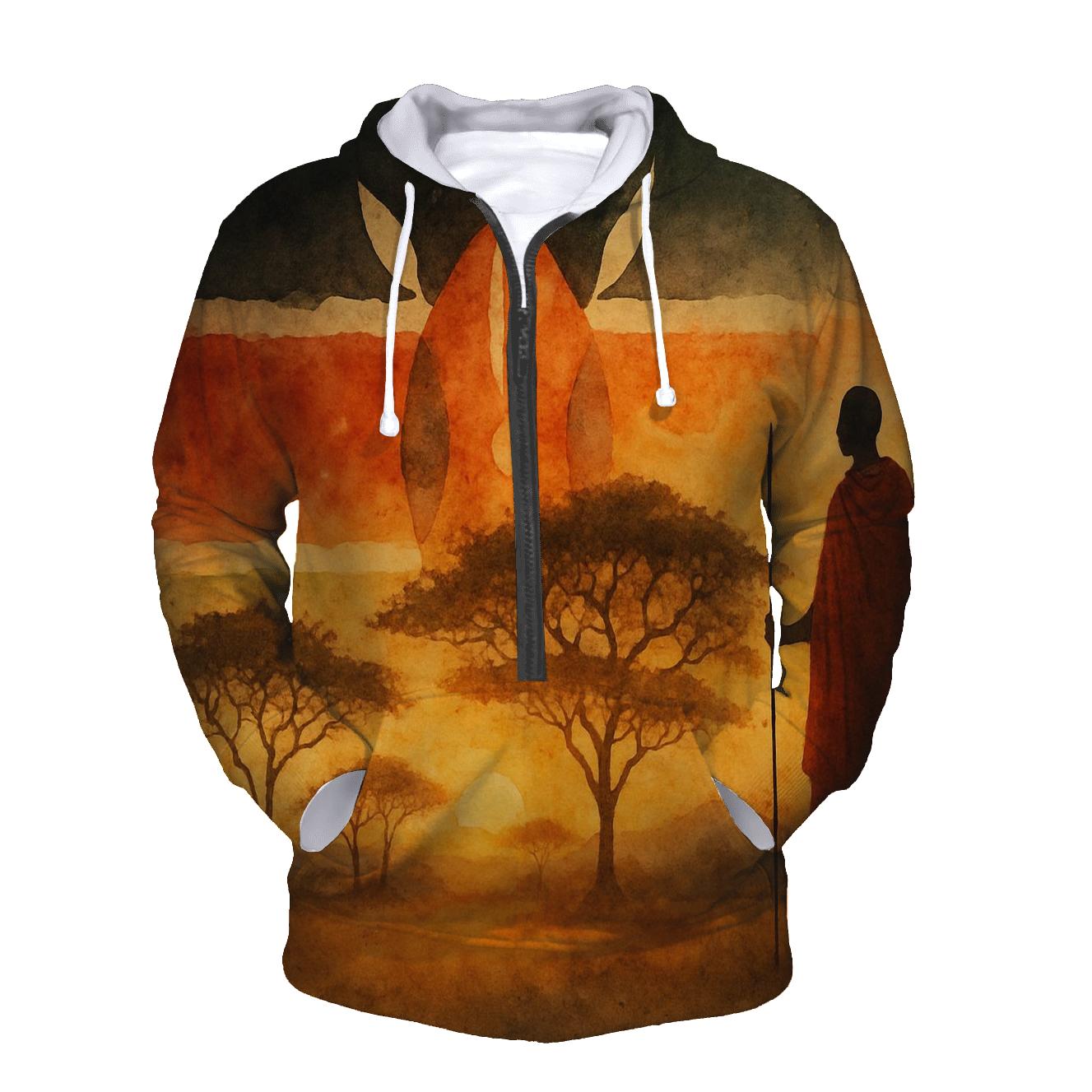 Kenya Horizon zip-up hoodies
