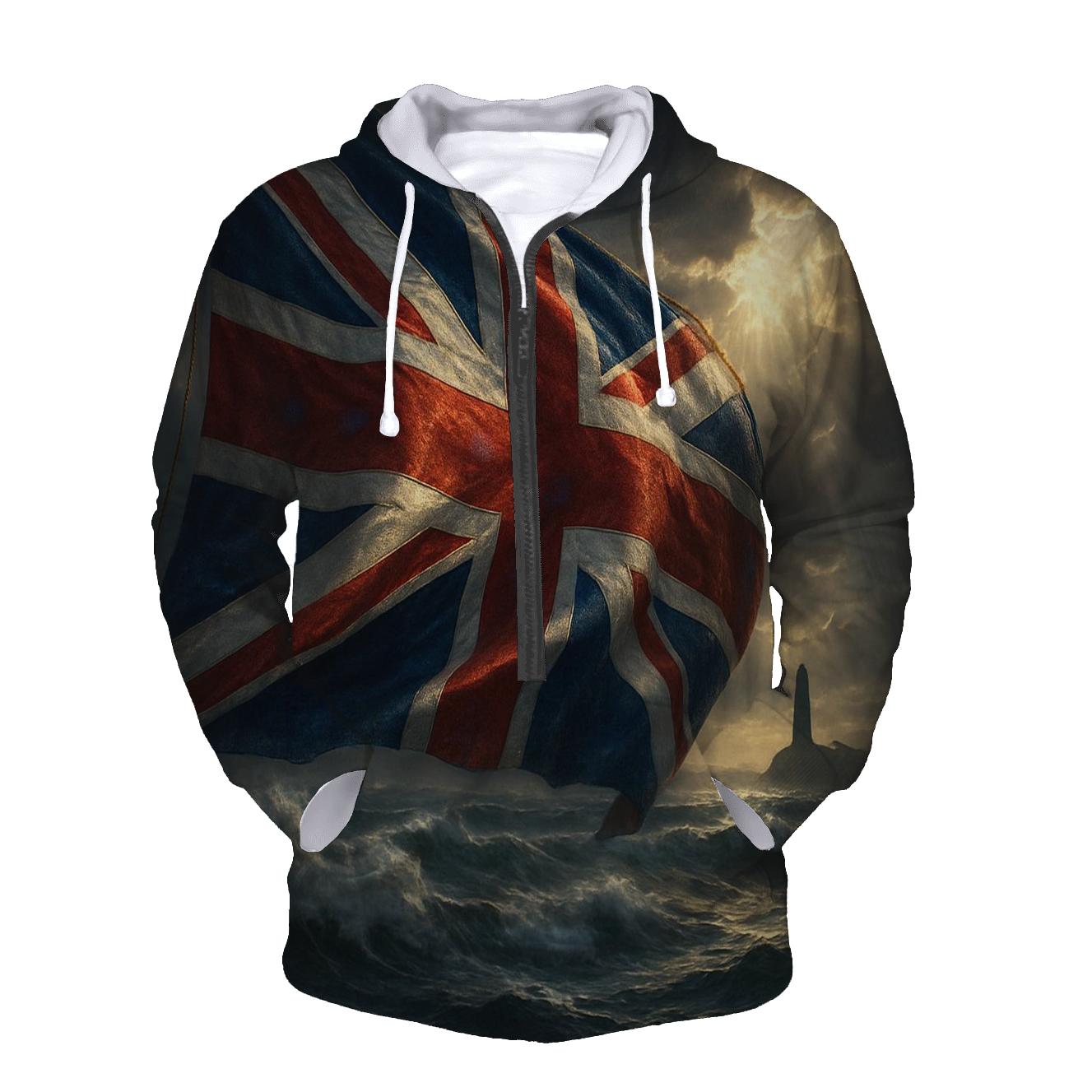 United Kingdom Tidal Standard printed hoodies
