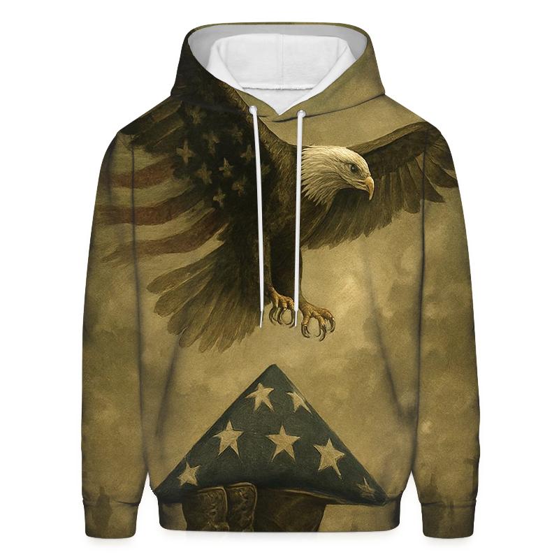 Eagle Over Crossroads graphic hoodies
