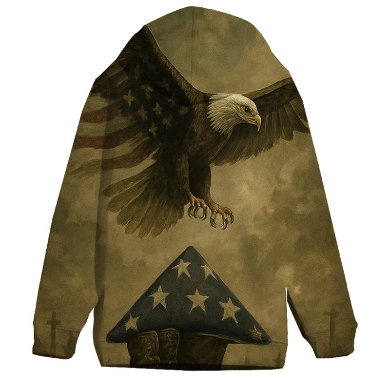 Eagle Over Crossroads graphic hoodies