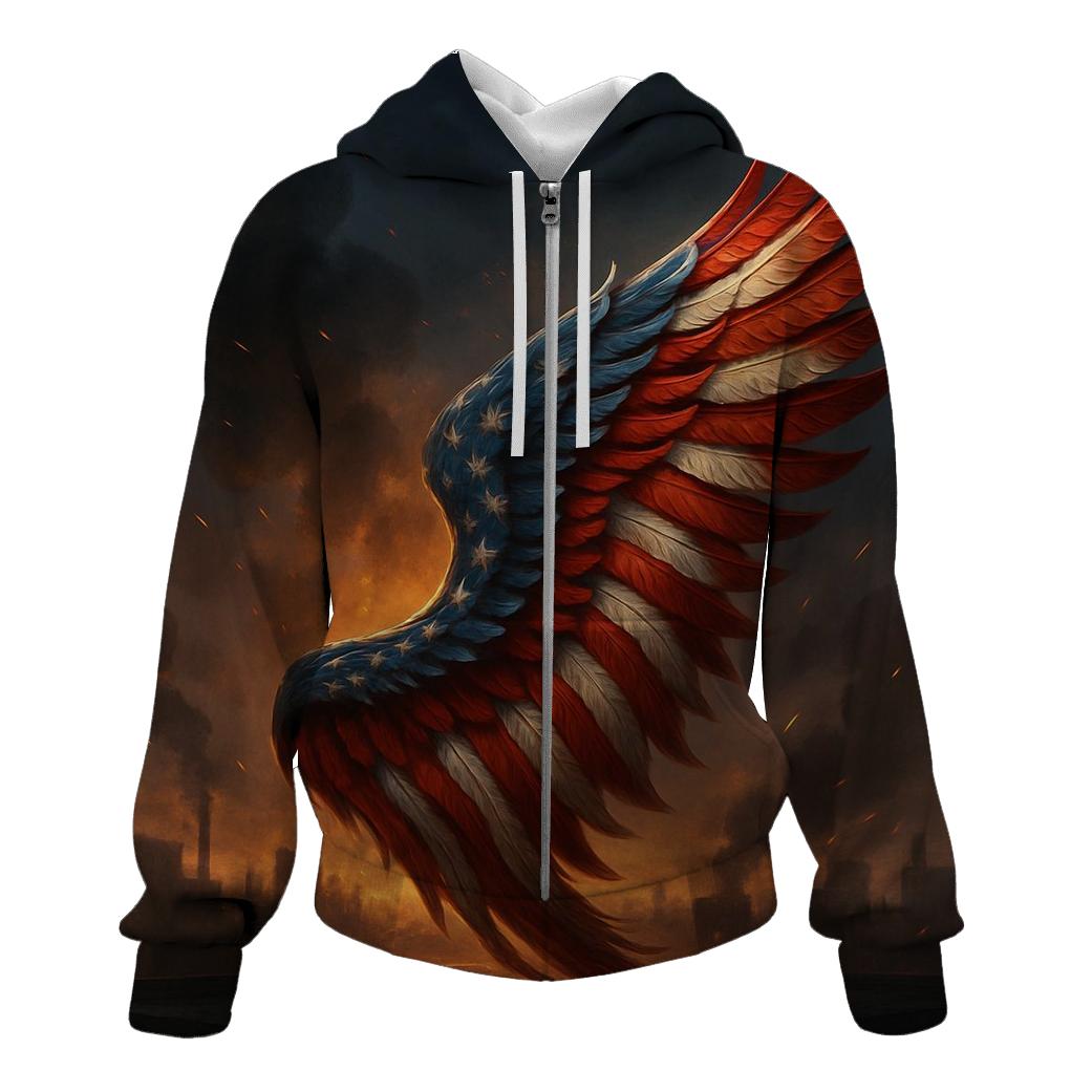 Phoenix Stripes Rising zip-up hoodies