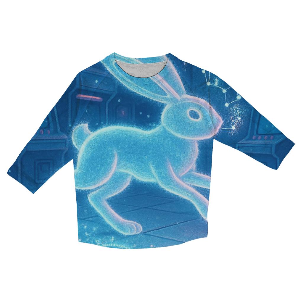 Frosted Neon Hare stylish quarter sleeve tops